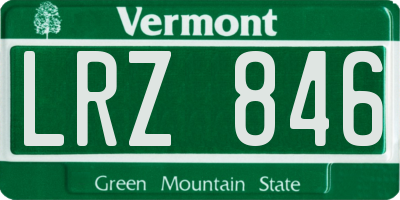 VT license plate LRZ846