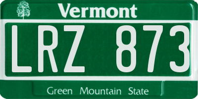 VT license plate LRZ873