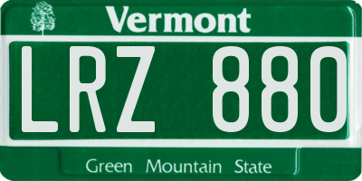 VT license plate LRZ880