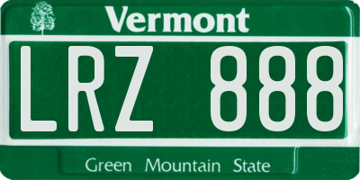 VT license plate LRZ888