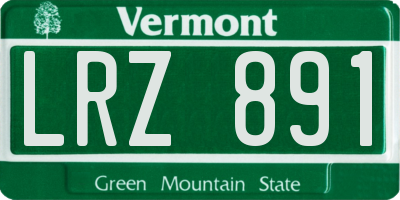 VT license plate LRZ891