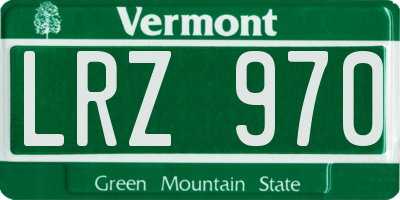VT license plate LRZ970