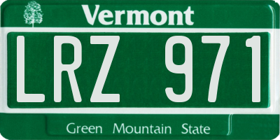 VT license plate LRZ971