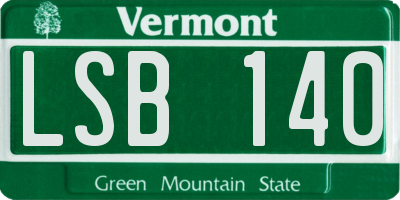 VT license plate LSB140