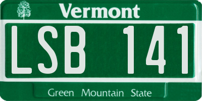 VT license plate LSB141