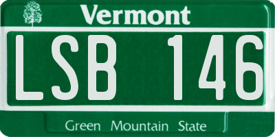VT license plate LSB146