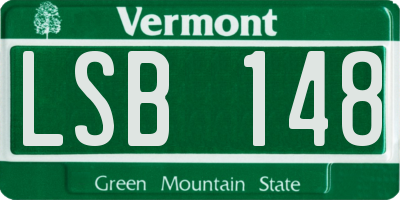 VT license plate LSB148