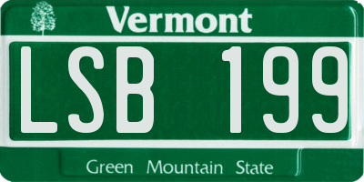 VT license plate LSB199
