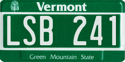 VT license plate LSB241