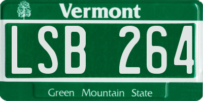 VT license plate LSB264