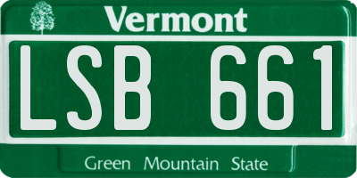 VT license plate LSB661