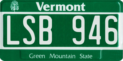 VT license plate LSB946