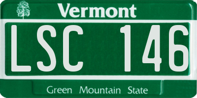 VT license plate LSC146