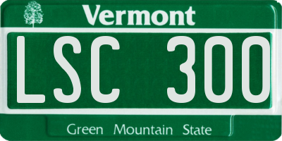VT license plate LSC300