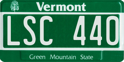 VT license plate LSC440