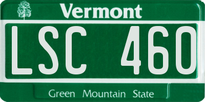 VT license plate LSC460