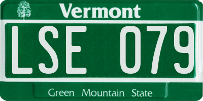 VT license plate LSE079