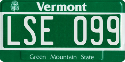 VT license plate LSE099