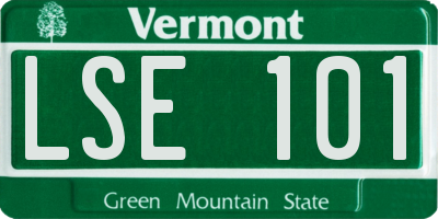 VT license plate LSE101