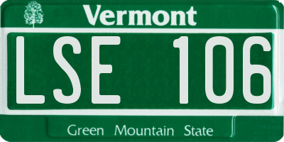 VT license plate LSE106