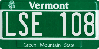 VT license plate LSE108