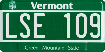 VT license plate LSE109