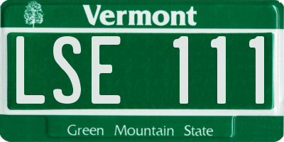 VT license plate LSE111