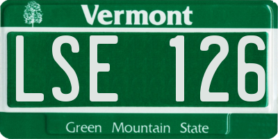 VT license plate LSE126
