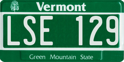 VT license plate LSE129