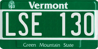 VT license plate LSE130
