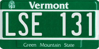 VT license plate LSE131