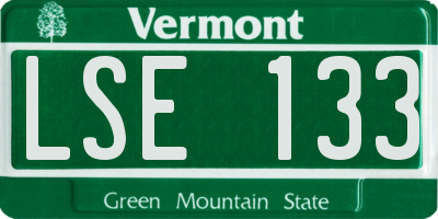 VT license plate LSE133