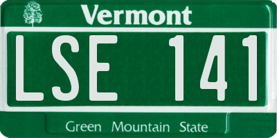 VT license plate LSE141