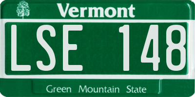 VT license plate LSE148