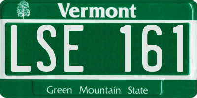 VT license plate LSE161