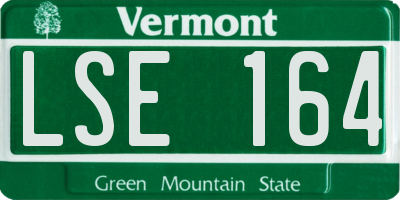 VT license plate LSE164