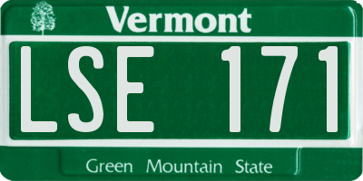 VT license plate LSE171