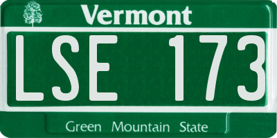 VT license plate LSE173