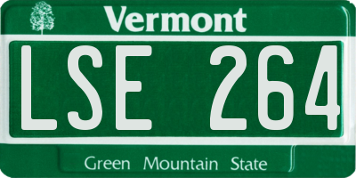 VT license plate LSE264