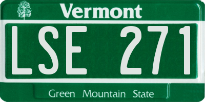 VT license plate LSE271
