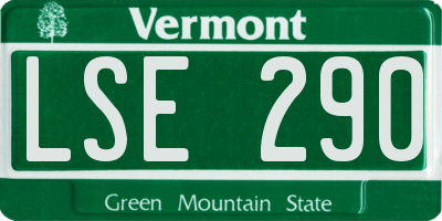 VT license plate LSE290
