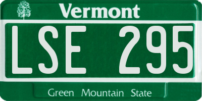 VT license plate LSE295