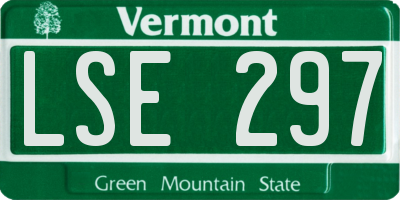 VT license plate LSE297