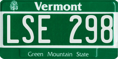 VT license plate LSE298