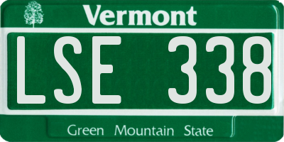 VT license plate LSE338