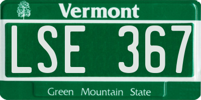 VT license plate LSE367