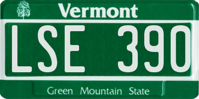 VT license plate LSE390