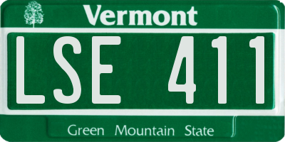VT license plate LSE411