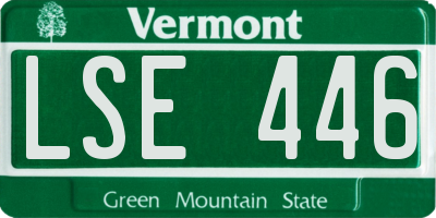 VT license plate LSE446