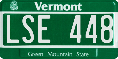 VT license plate LSE448